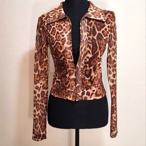 Lioness Leopard Top Size Small